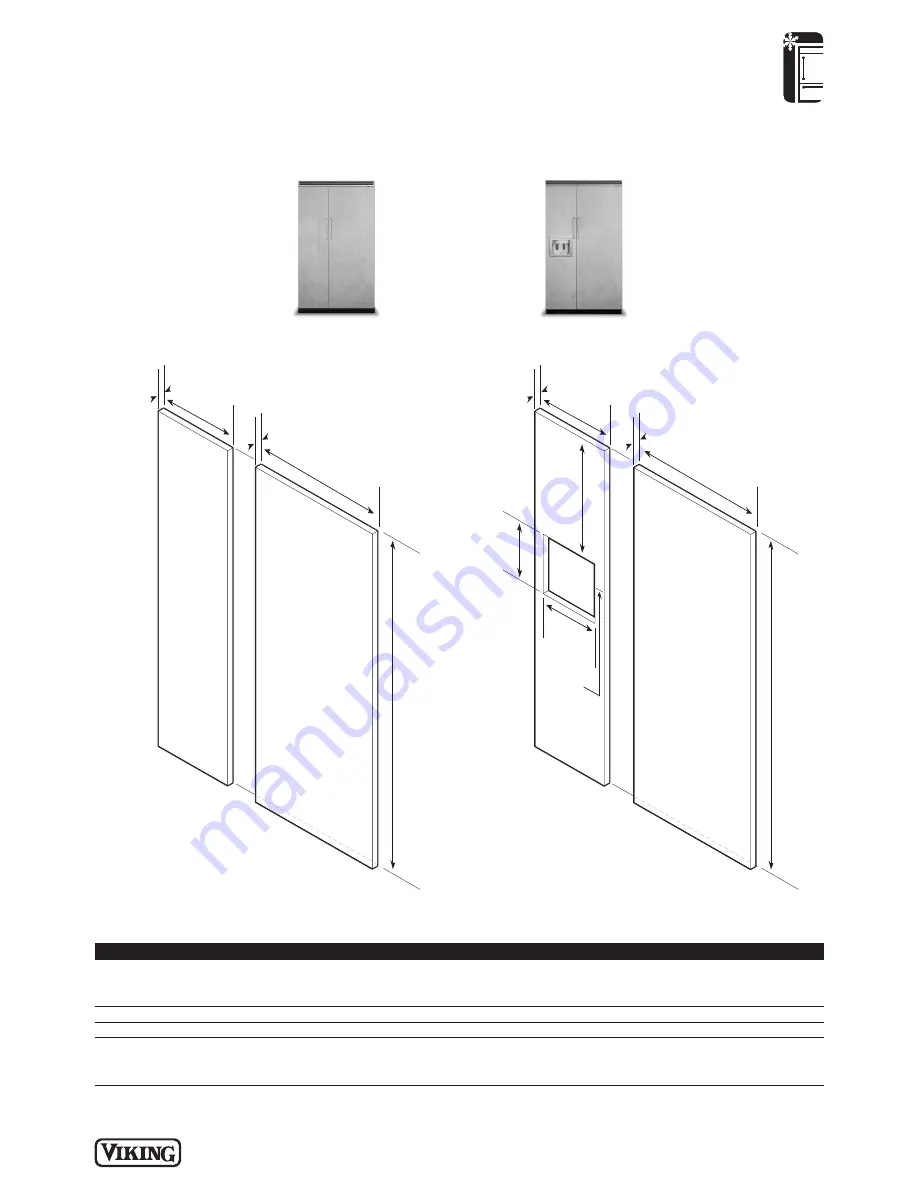 Viking DFSB548 Series Specifications Download Page 1