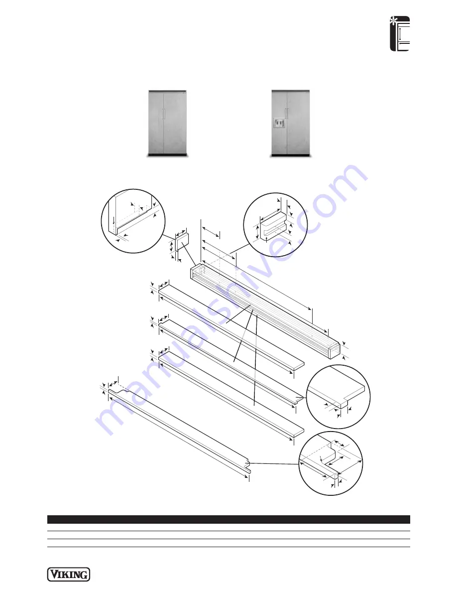 Viking DFSB548 Series Specifications Download Page 3