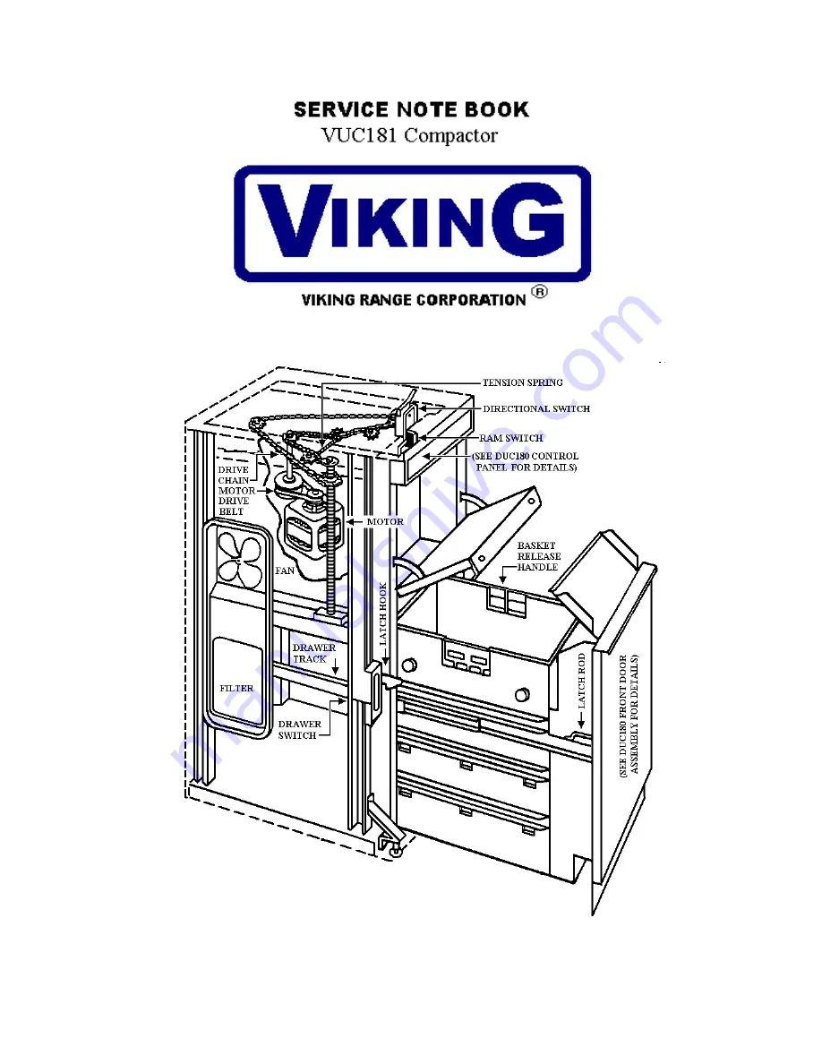 Viking Professional  VUC181 Скачать руководство пользователя страница 1