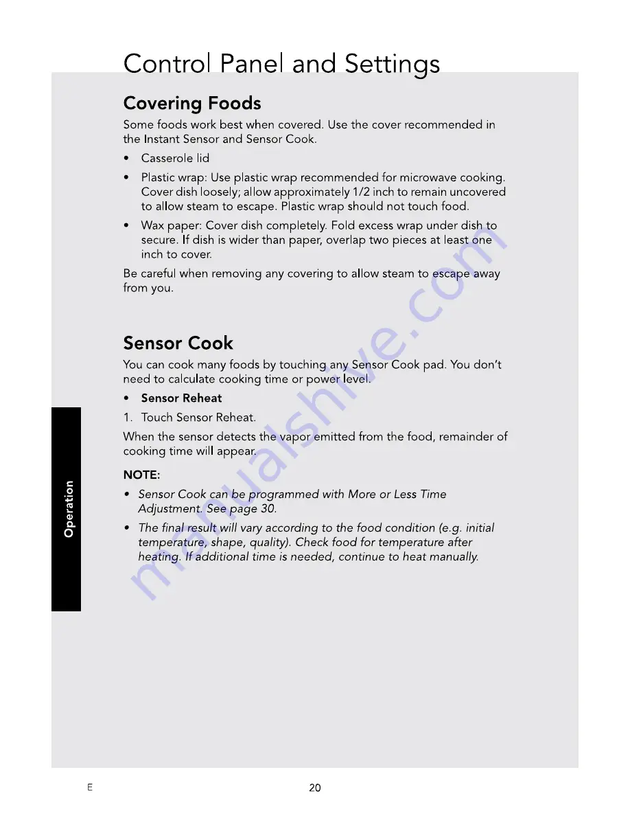 Viking RVM320SS Use & Care Manual Download Page 22