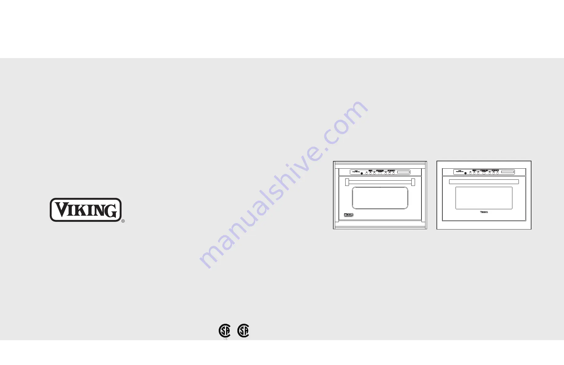 Viking VCSO244 Series Installation Manual Download Page 1