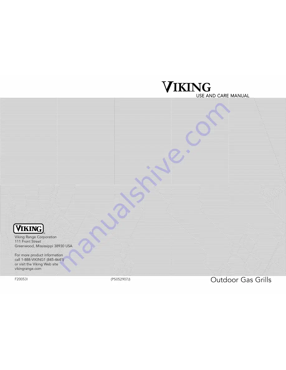 Viking VGRT244TL Use And Care Manual Download Page 1