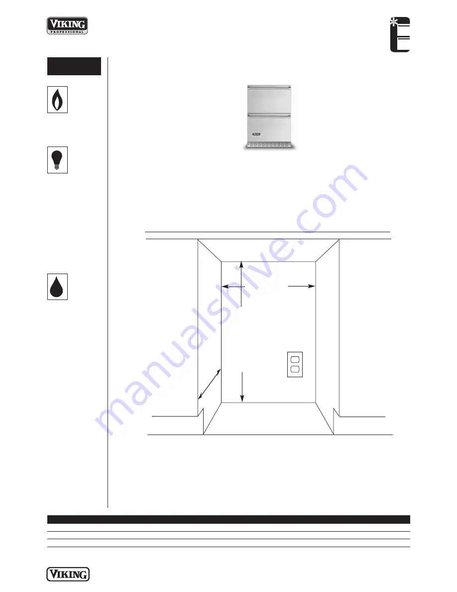 Viking VURD144TSS Specification Sheet Download Page 4