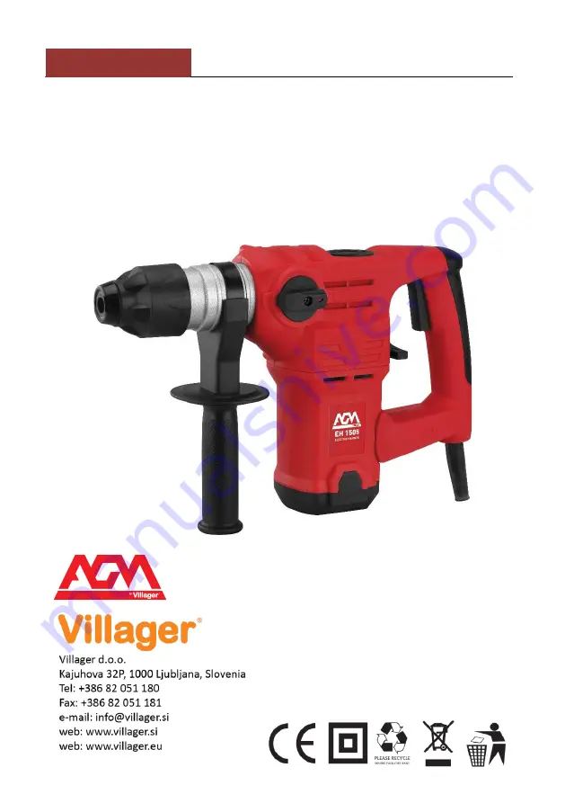 Villager AGM EH 1505 Manual Instruction Download Page 57