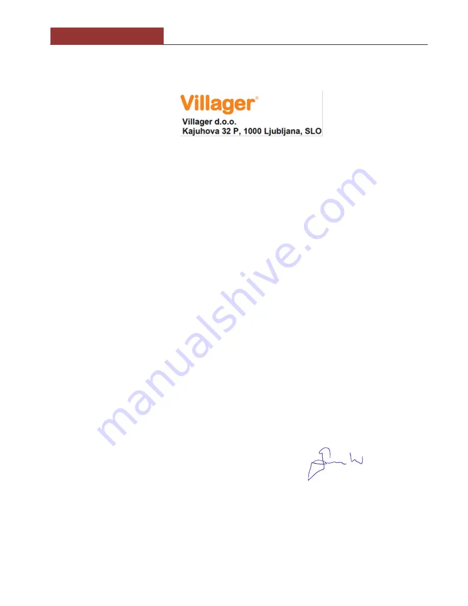 Villager ATLAS 4011 T Original Instruction Manual Download Page 75