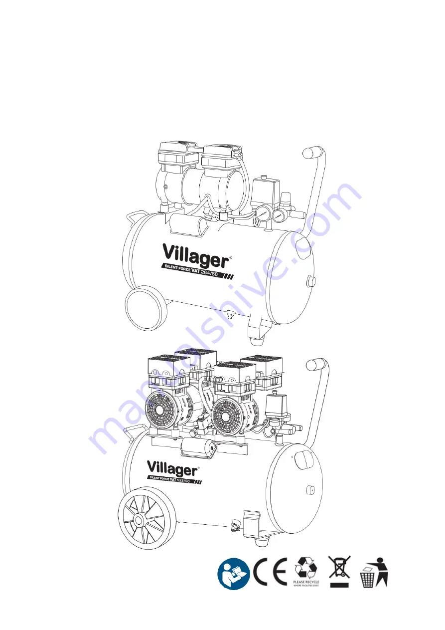 Villager SILENT FORCE VAT 264/50 Original Operation Manual Download Page 18