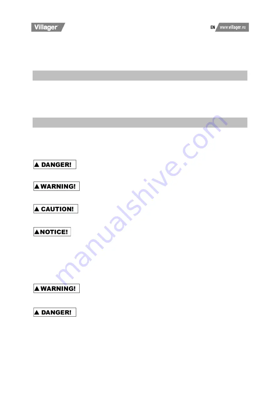 Villager SILENT FORCE VAT 264/50 Original Operation Manual Download Page 19