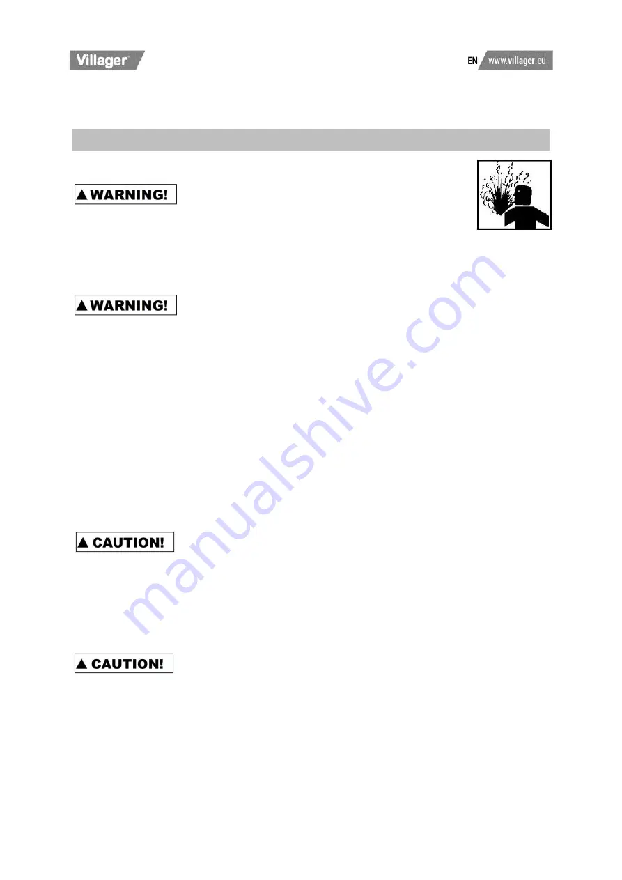 Villager SILENT FORCE VAT 264/50 Original Operation Manual Download Page 29