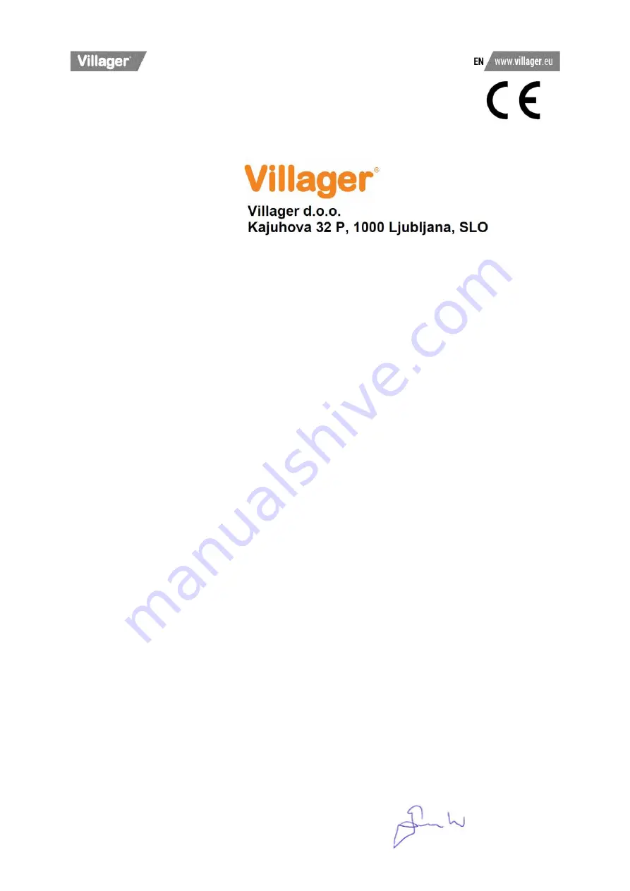 Villager SILENT FORCE VAT 264/50 Original Operation Manual Download Page 34