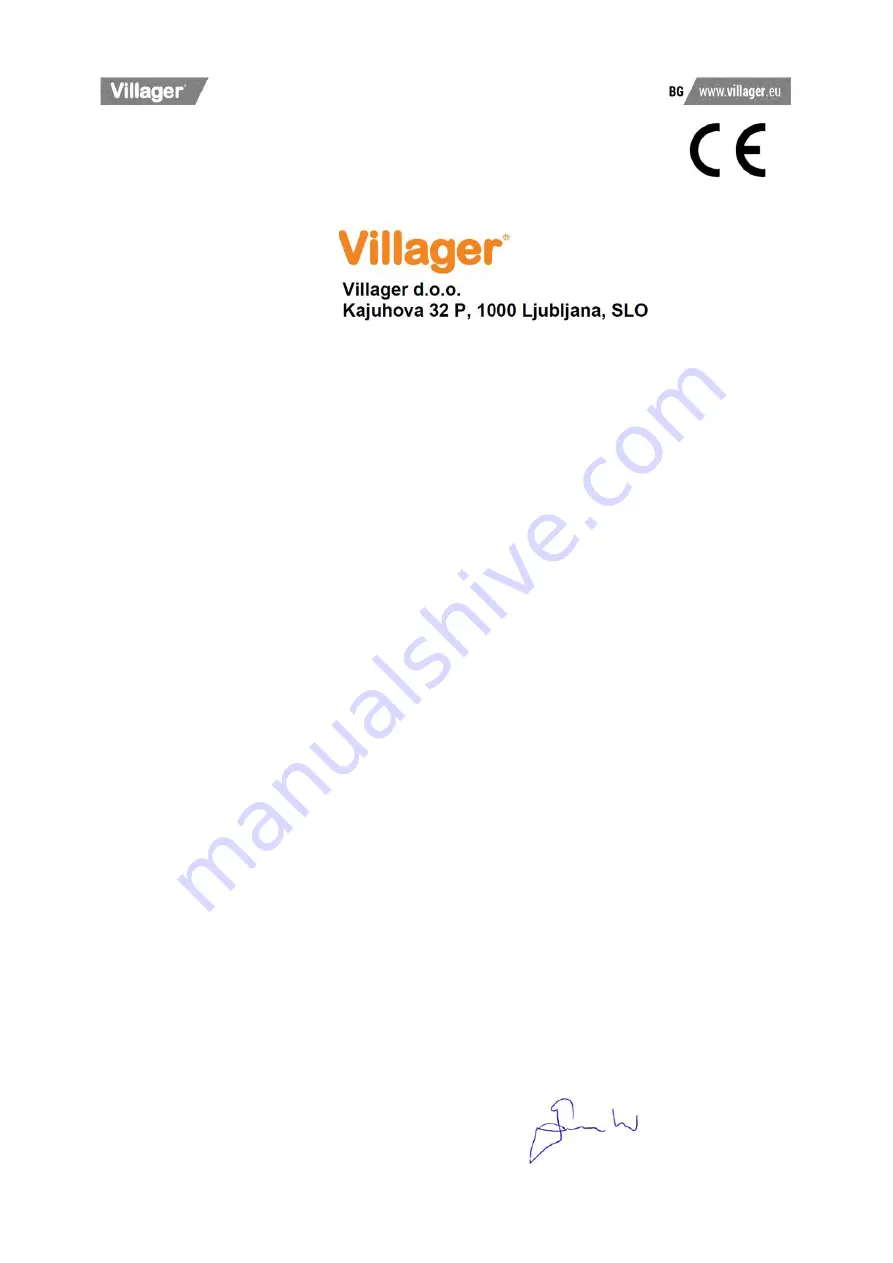 Villager SILENT FORCE VAT 264/50 Original Operation Manual Download Page 68