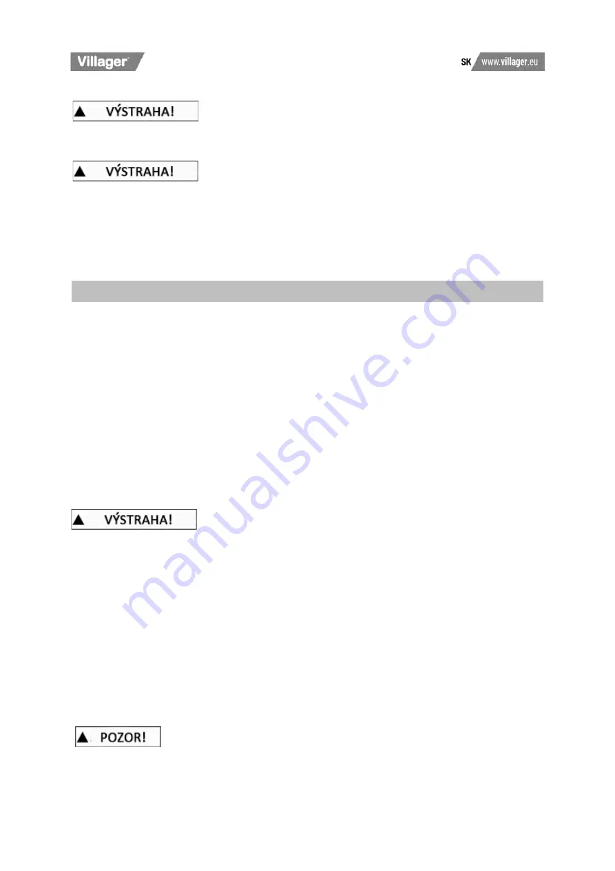 Villager SILENT FORCE VAT 264/50 Original Operation Manual Download Page 129