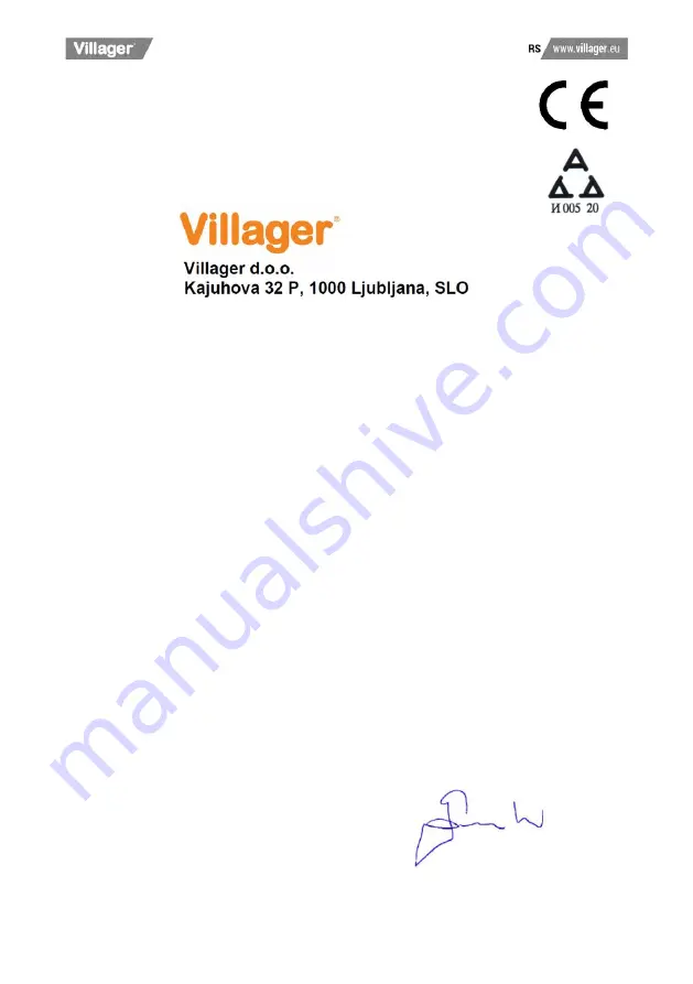 Villager SSV 7050 RS Manual Download Page 80