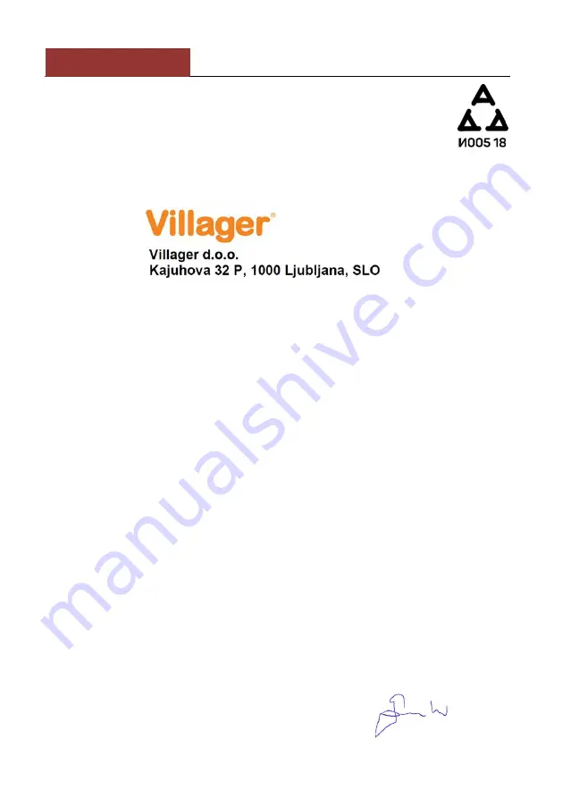 Villager VCSB 12 S Original Instruction Manual Download Page 49