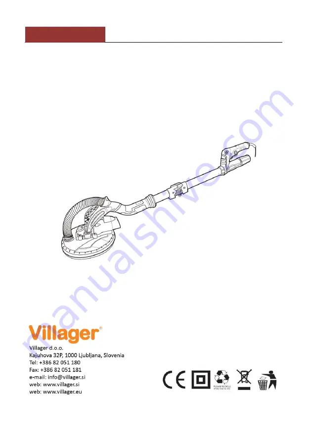 Villager VDS 625 Original Instruction Manual Download Page 1