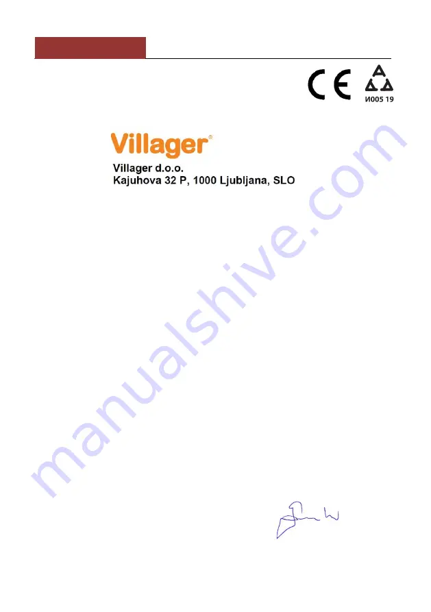 Villager VDS 625 Original Instruction Manual Download Page 53