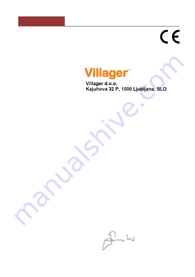 Villager VEM 1050 Original Instruction Manual Download Page 23