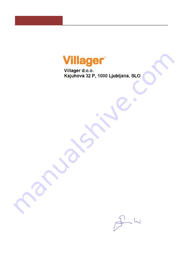 Villager VEM 1620 Original Instruction Manual Download Page 21