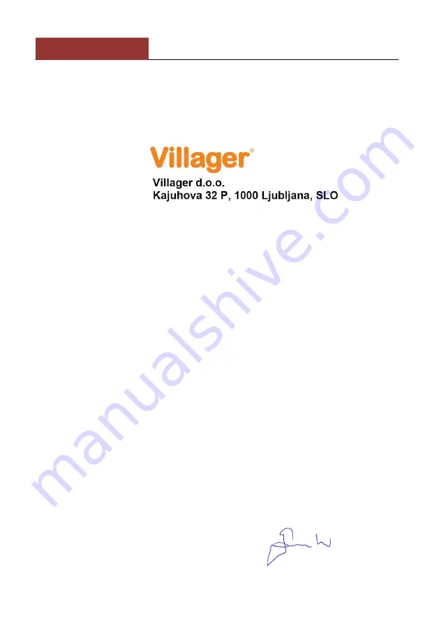 Villager VEM 1620 Original Instruction Manual Download Page 44