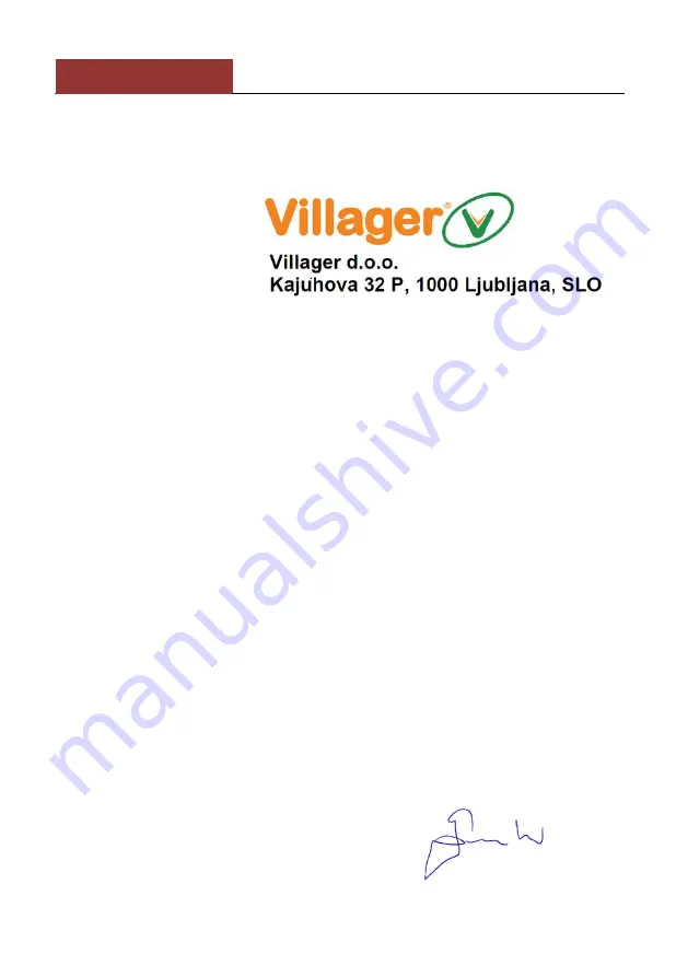 Villager VFP 2300 Original Instruction Manual Download Page 25