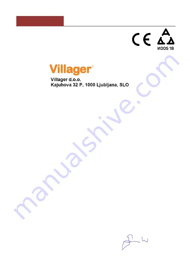 Villager VGP 2700 S Original Instruction Manual Download Page 95