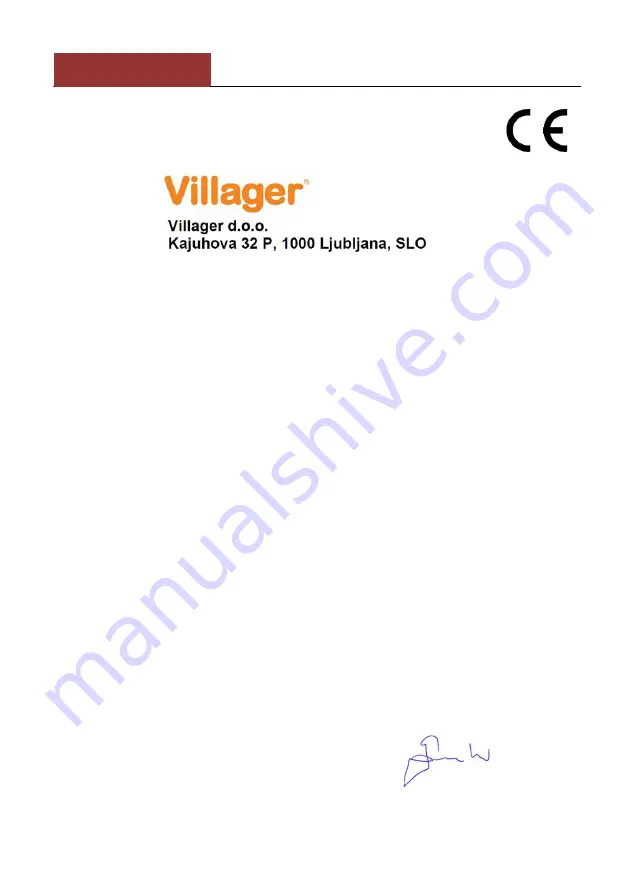 Villager VGP 2700 S Original Instruction Manual Download Page 189