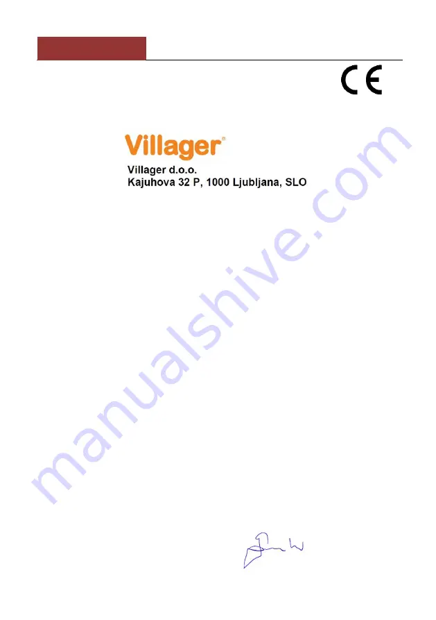 Villager VGP 2700 S Original Instruction Manual Download Page 257