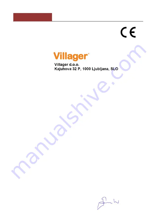 Villager VGP 2700 S Original Instruction Manual Download Page 290