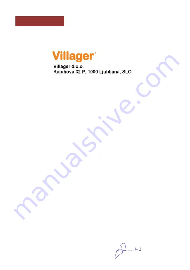 Villager VHW 155 Original Instruction Manual Download Page 16