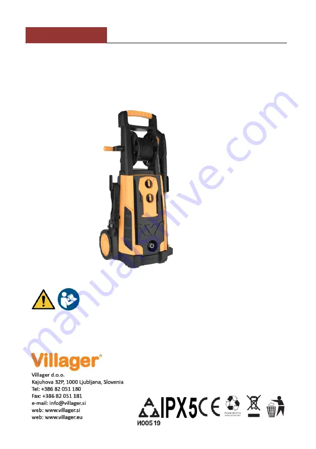 Villager VHW 155 Original Instruction Manual Download Page 33