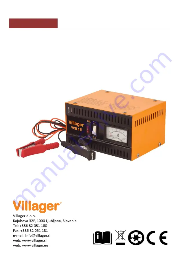 Villager Villager VCB 6E Original Instruction Manual Download Page 53