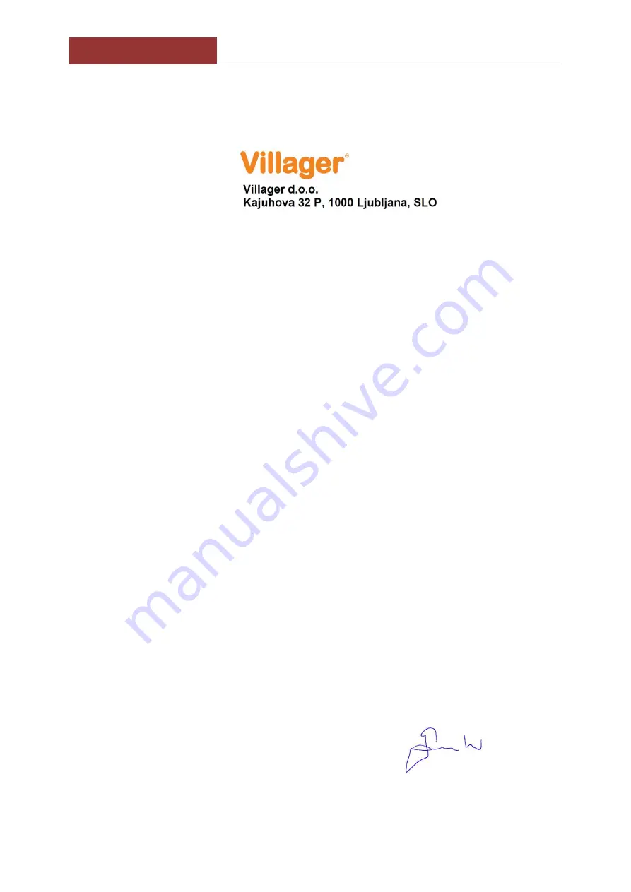 Villager Villy 1800 P Original Instruction Manual Download Page 76