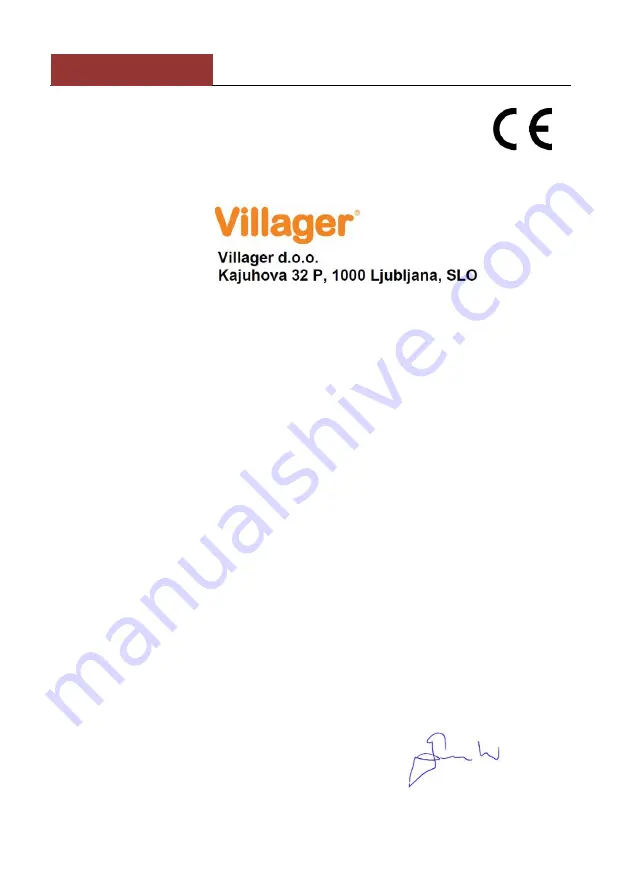 Villager VLN 1095 Original Instruction Manual Download Page 90