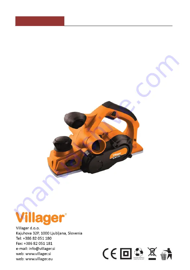 Villager VLN 1095 Original Instruction Manual Download Page 128