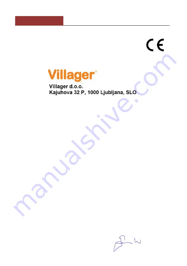 Villager VLN 1095 Original Instruction Manual Download Page 145