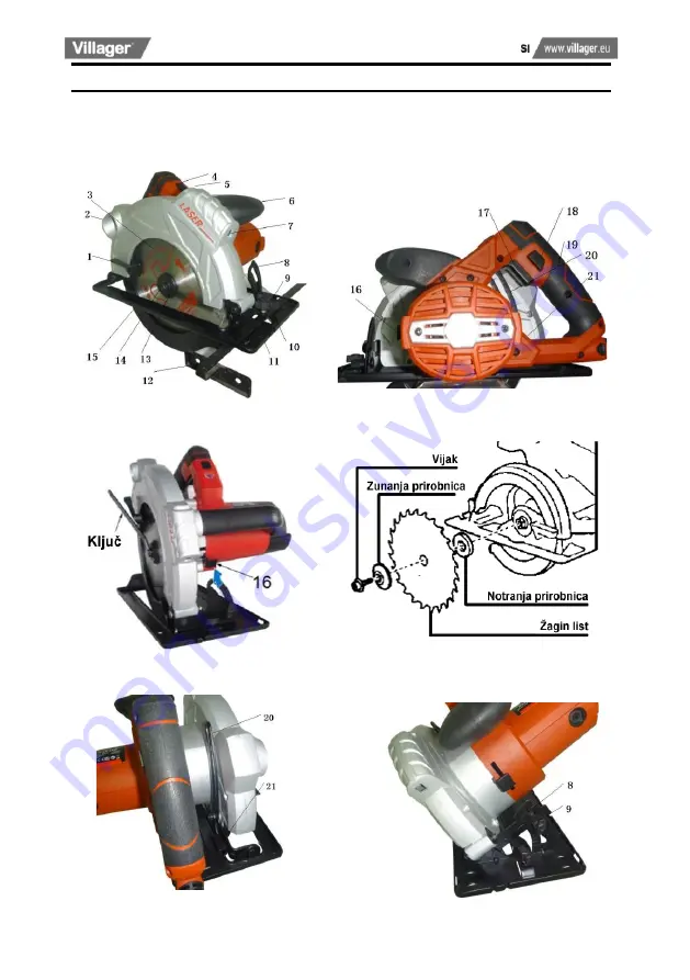 Villager VLN 185 Original Instruction Download Page 11