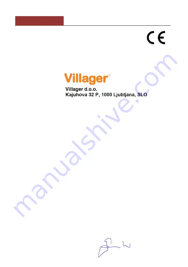 Villager VLN 470 Original Instruction Manual Download Page 72