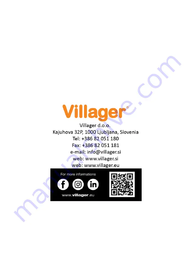 Villager VLN 470 Original Instruction Manual Download Page 164