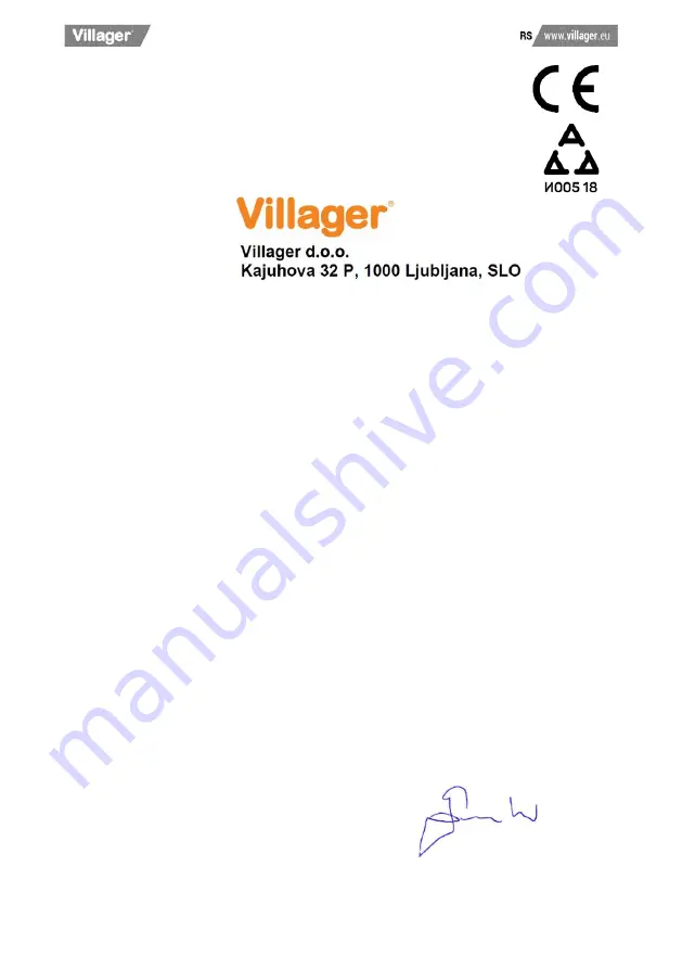 Villager VLP 5320 Original Instruction Manual Download Page 49