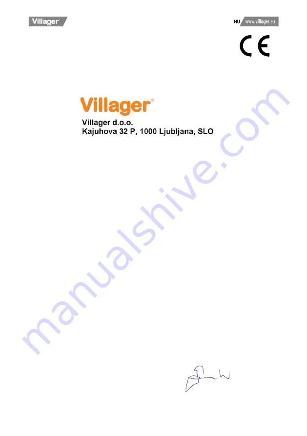 Villager VLP 5320 Original Instruction Manual Download Page 101