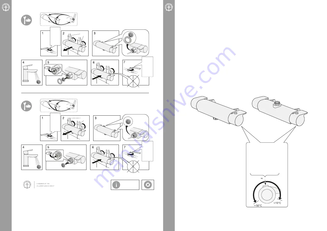 VILLEROY & BOCH GROUP Gustavsberg Estetic 150 c-c Скачать руководство пользователя страница 1