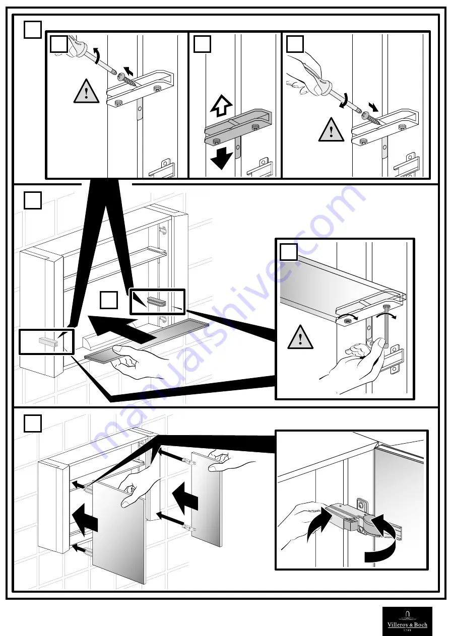 Villeroy & Boch MY VIEW B385U6FT Installation Manual Download Page 12