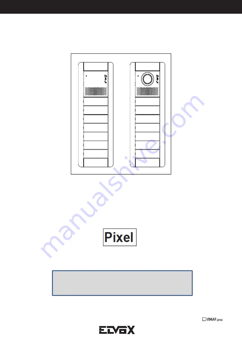 Vimar EIMAR Pixel 41131 Скачать руководство пользователя страница 1