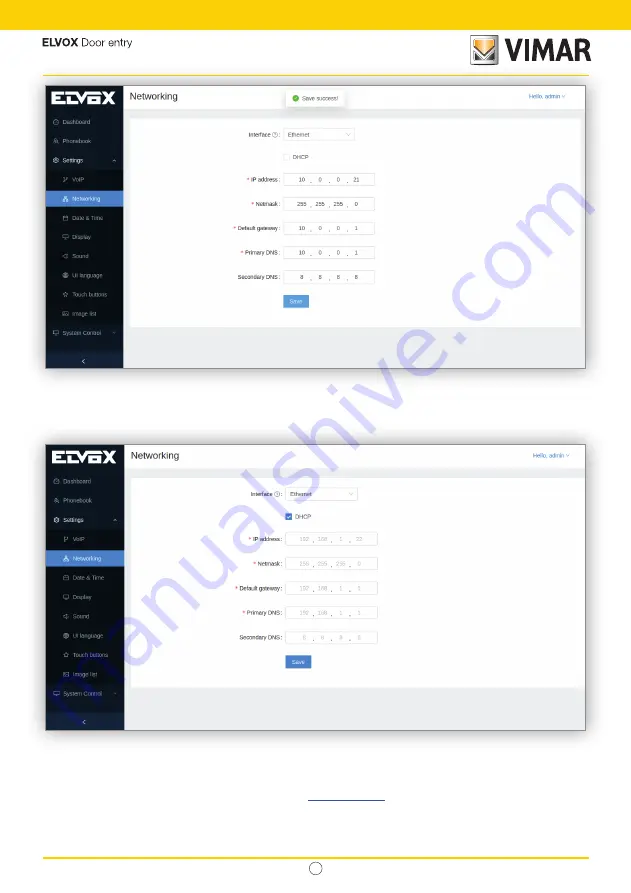 Vimar ELVOX 40610.S User Manual Download Page 95