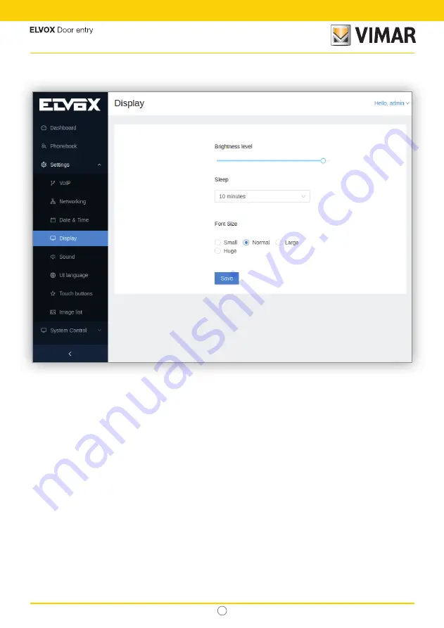 Vimar ELVOX 40610.S User Manual Download Page 99