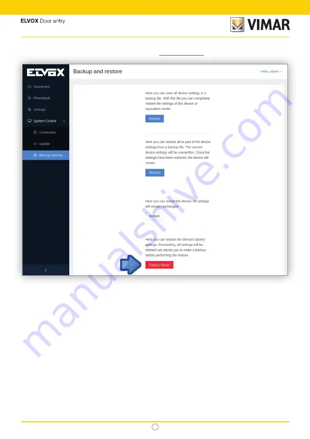 Vimar ELVOX 40610.S User Manual Download Page 124