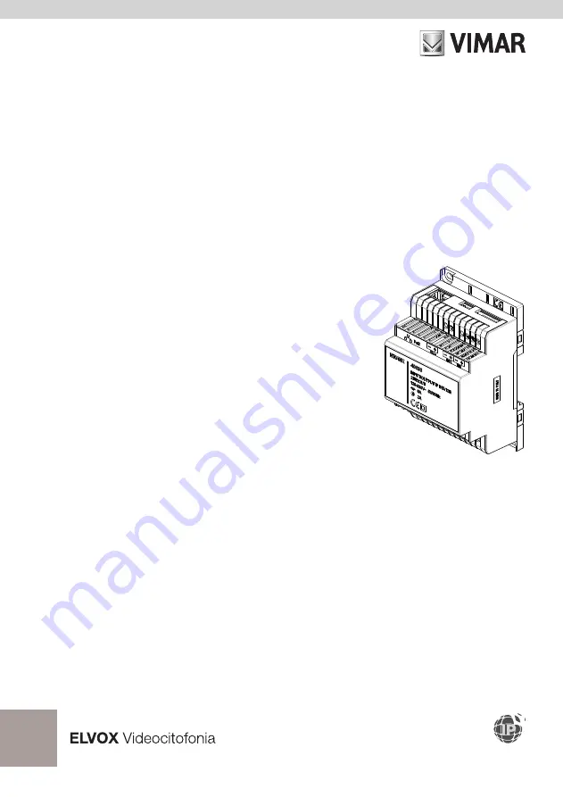 Vimar ELVOX 40636 Скачать руководство пользователя страница 1