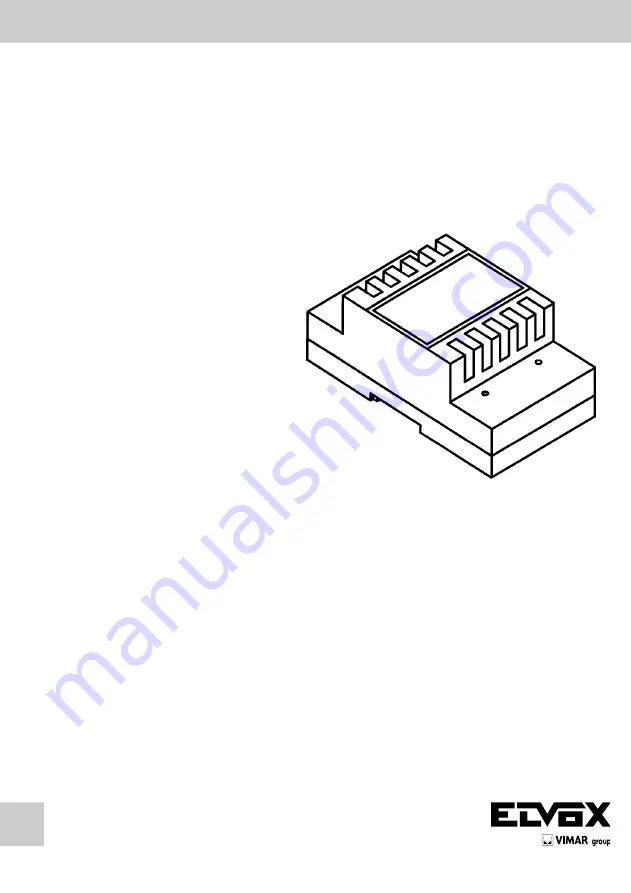 Vimar ELVOX 5556/004 Скачать руководство пользователя страница 1