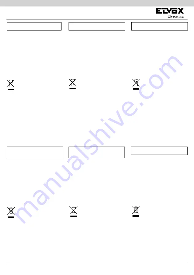 Vimar ELVOX 5556/004 Installer'S Manual Download Page 6