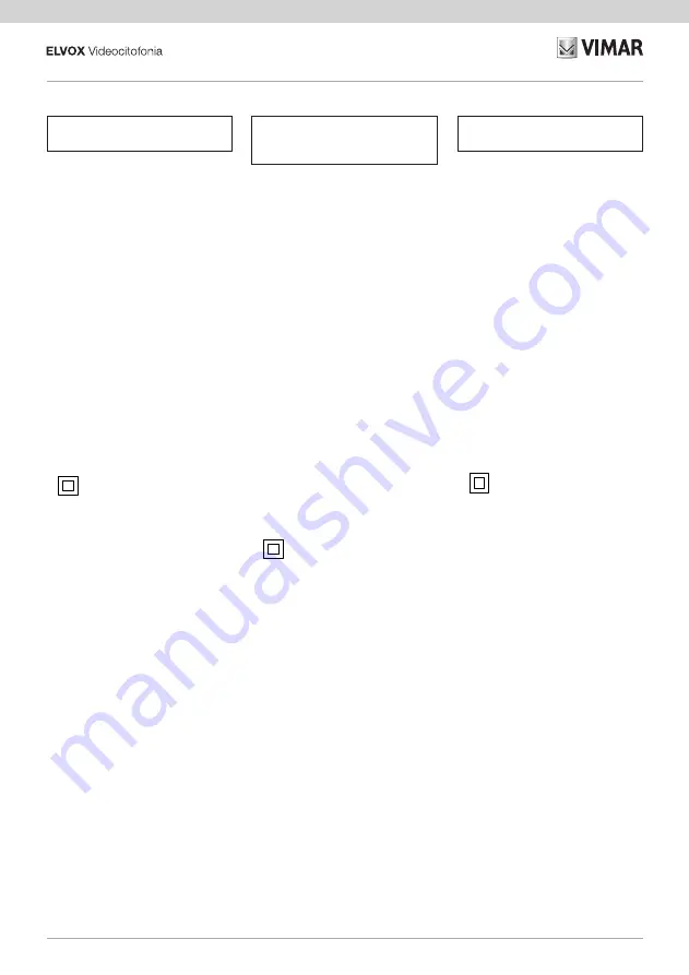 Vimar ELVOX 7559/E Installation And Operation Manual Download Page 31