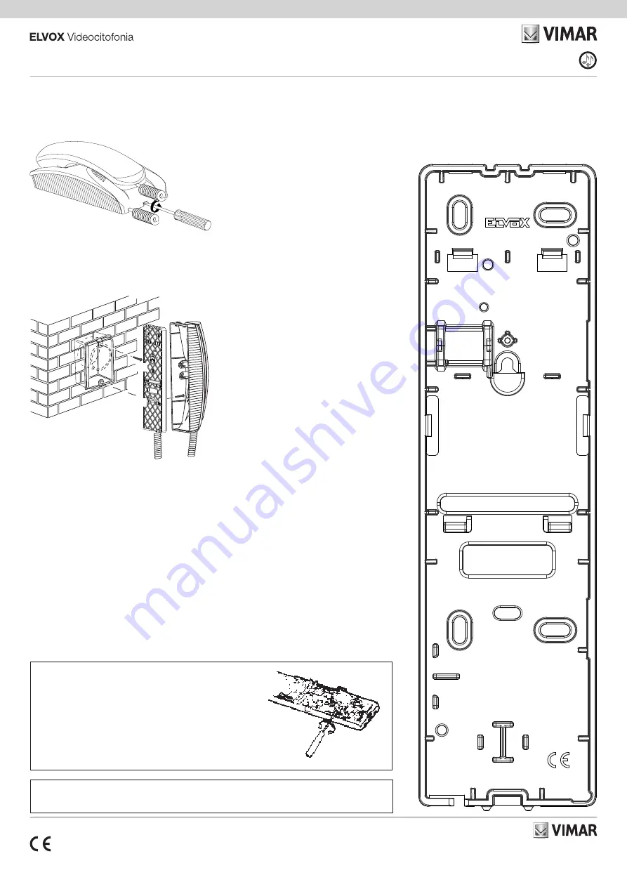 Vimar ELVOX 884G/S Скачать руководство пользователя страница 2